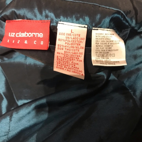 Womens Liz Claiborne reversible velvet jacket size L - Picture 7 of 7